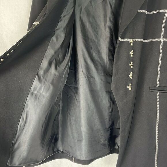 Agam Black and Silver Blazer Coat - Picture 8 of 9